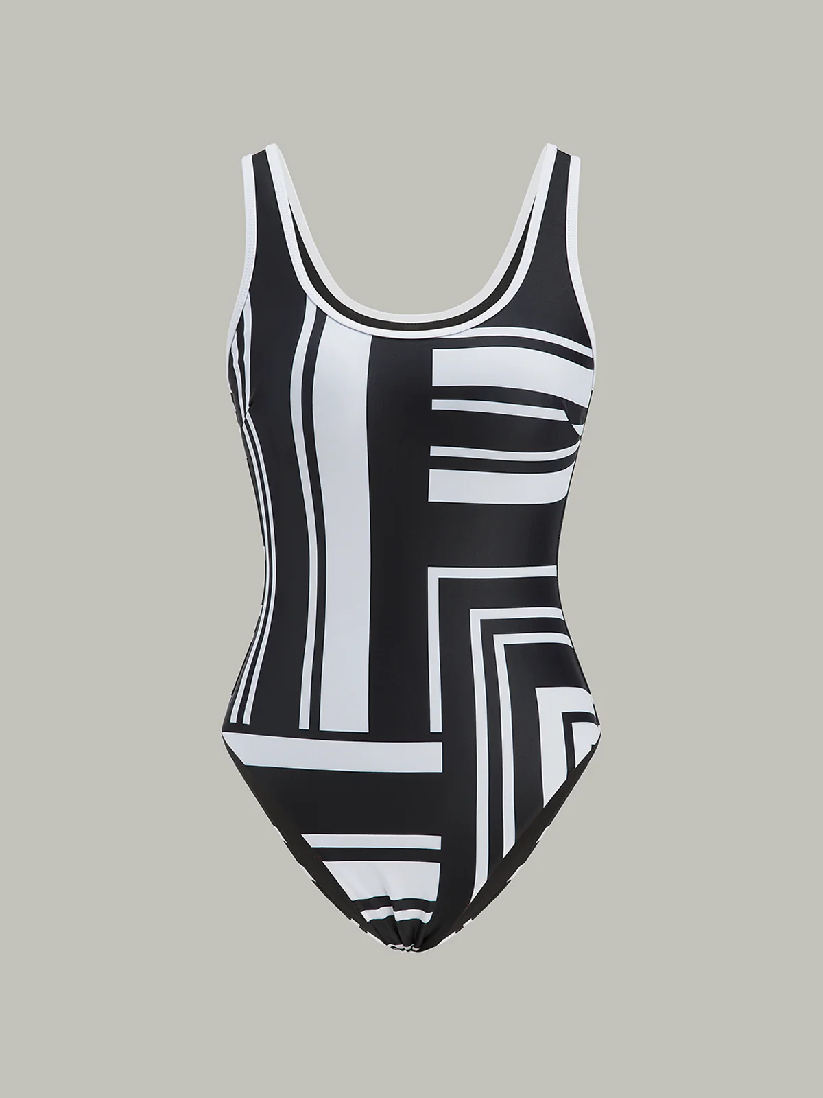 Geometric Print One-Piece Swimsuit