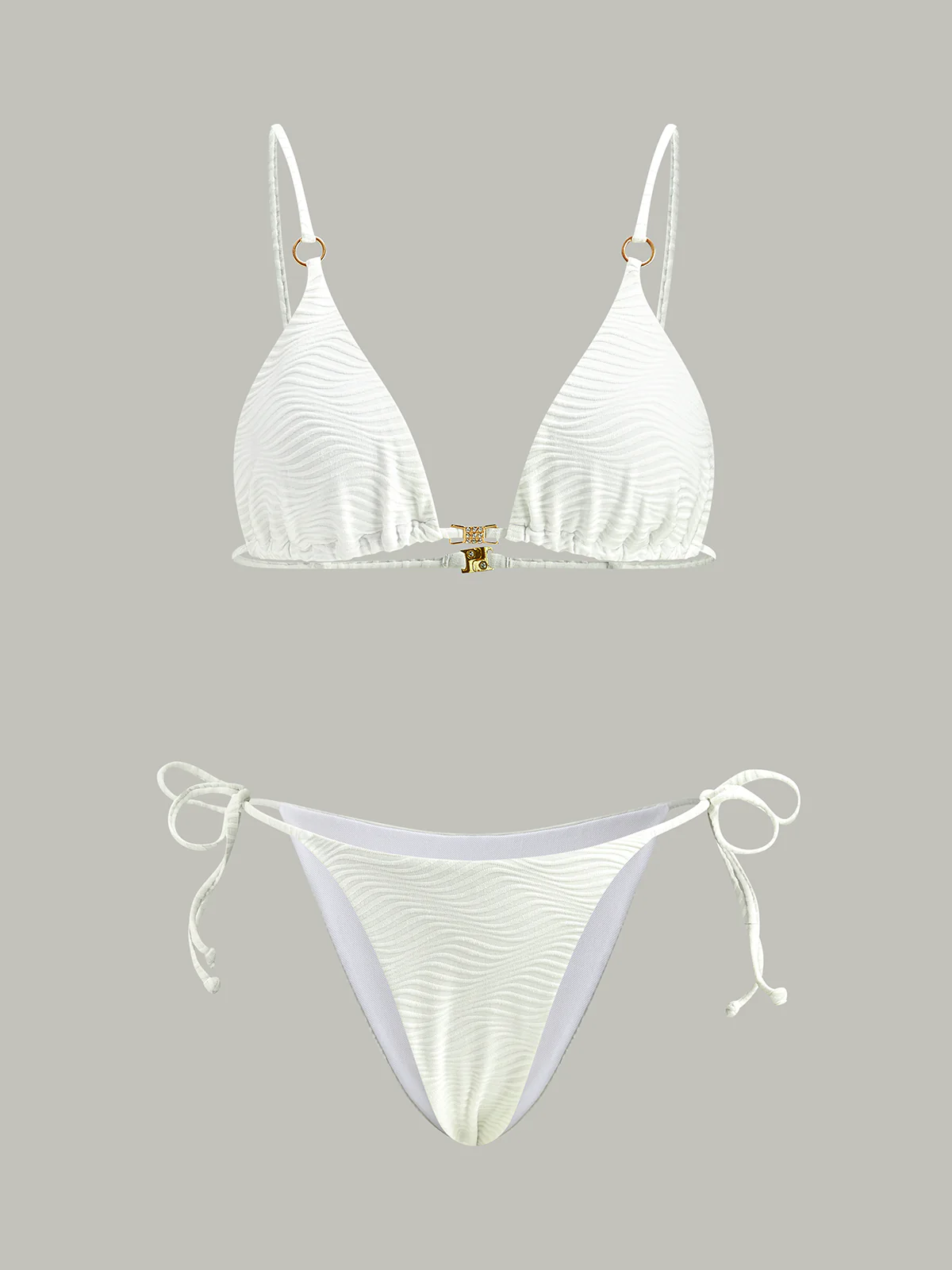 Textured Bikini Set