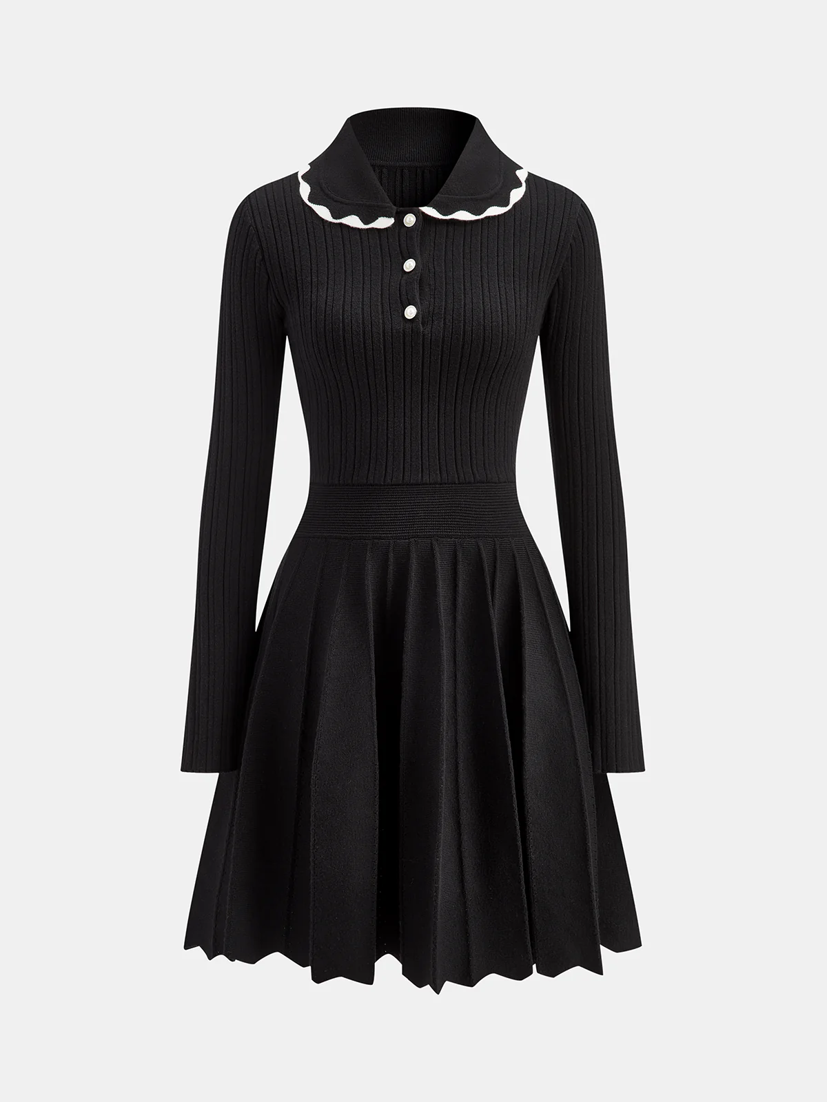 Ribbed Polo Dress