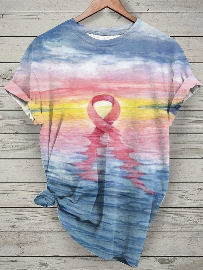 Women's  Printed Short-Sleeved T-Shirt