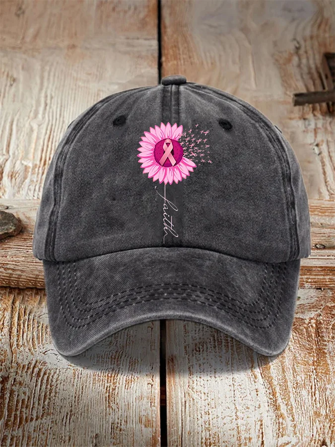 Pink Ribbon Faith  Warrior Supporter Hat