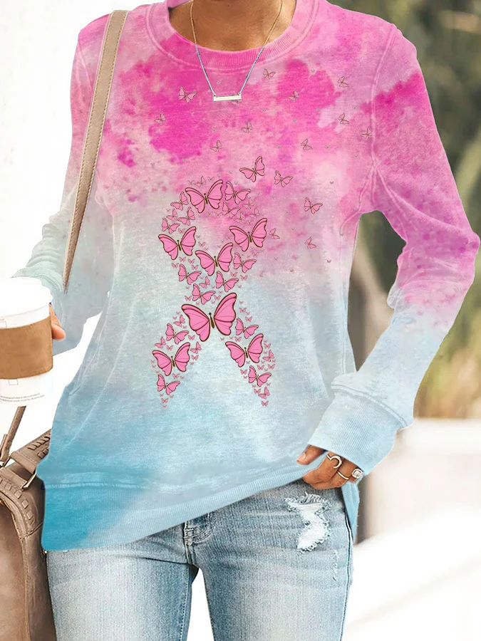 Women'S  Casual Printed Sweatshirt