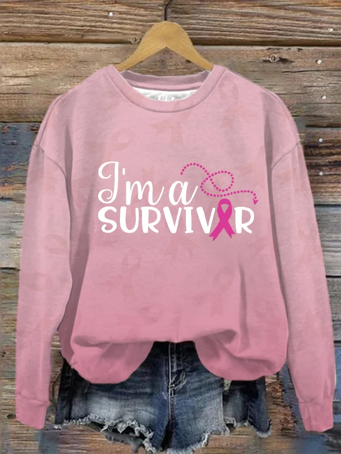 Women's  Ribbon Survivor Sweatshirt