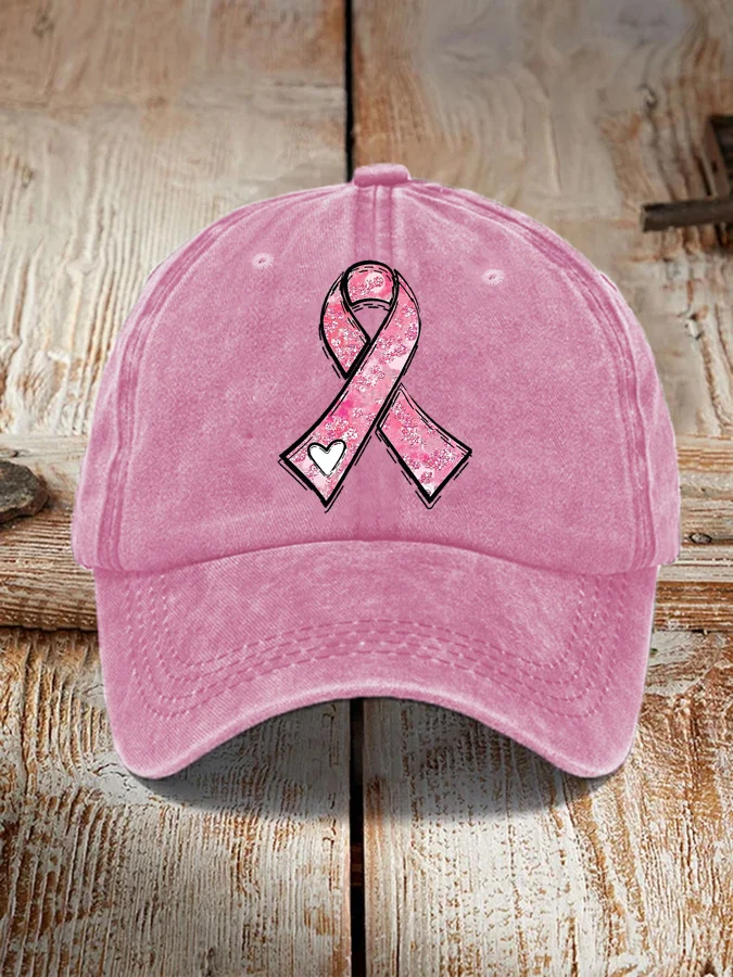 Pink Ribbon  Awareness Warrior Supporter Hat