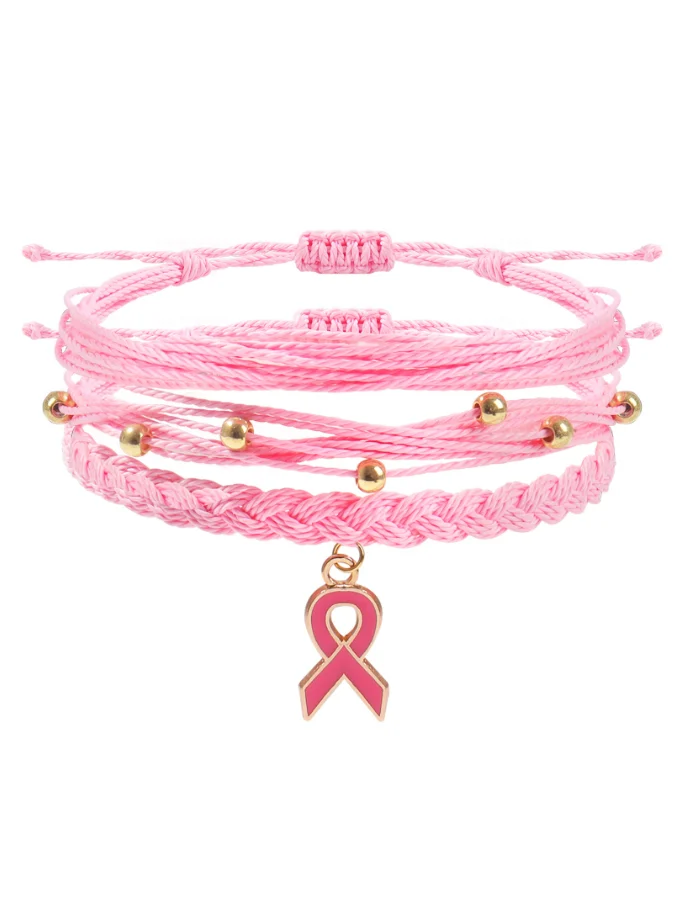 Women's Awareness Braided Twist Bracelet