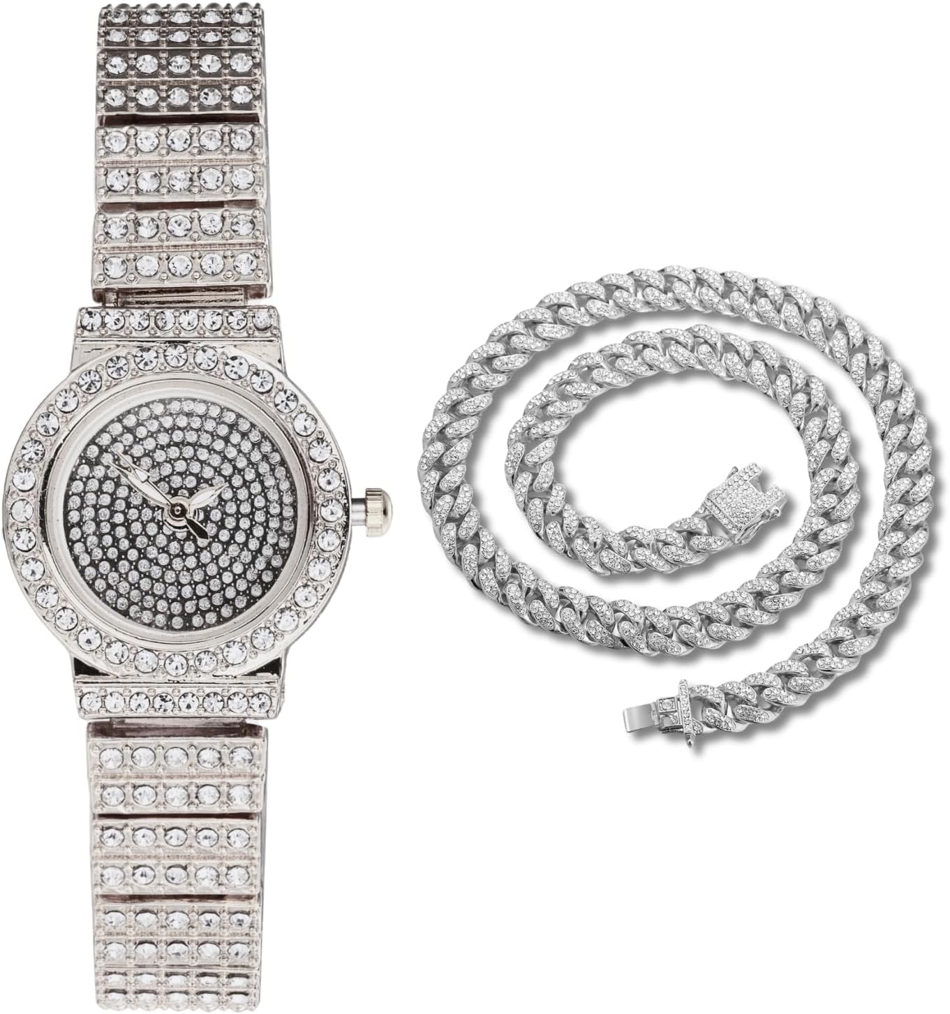 Women's Diamond Bracelet Watch,18k Real Gold/Platinum Plated,Full of Diamonds Sparkling Starry,Round Dial Design,Elegant Casual,Stainless Steel Band Quartz Watch,Present for her