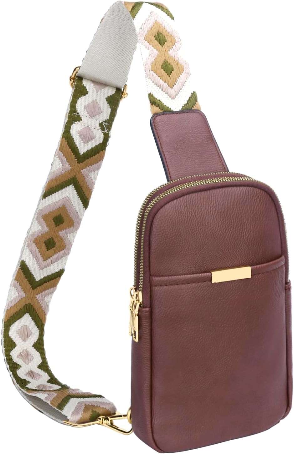 Small Sling Bag for Women Crossbody Trendy Fanny Packs Vegan Leather Mini Cell Phone Teenage Purse