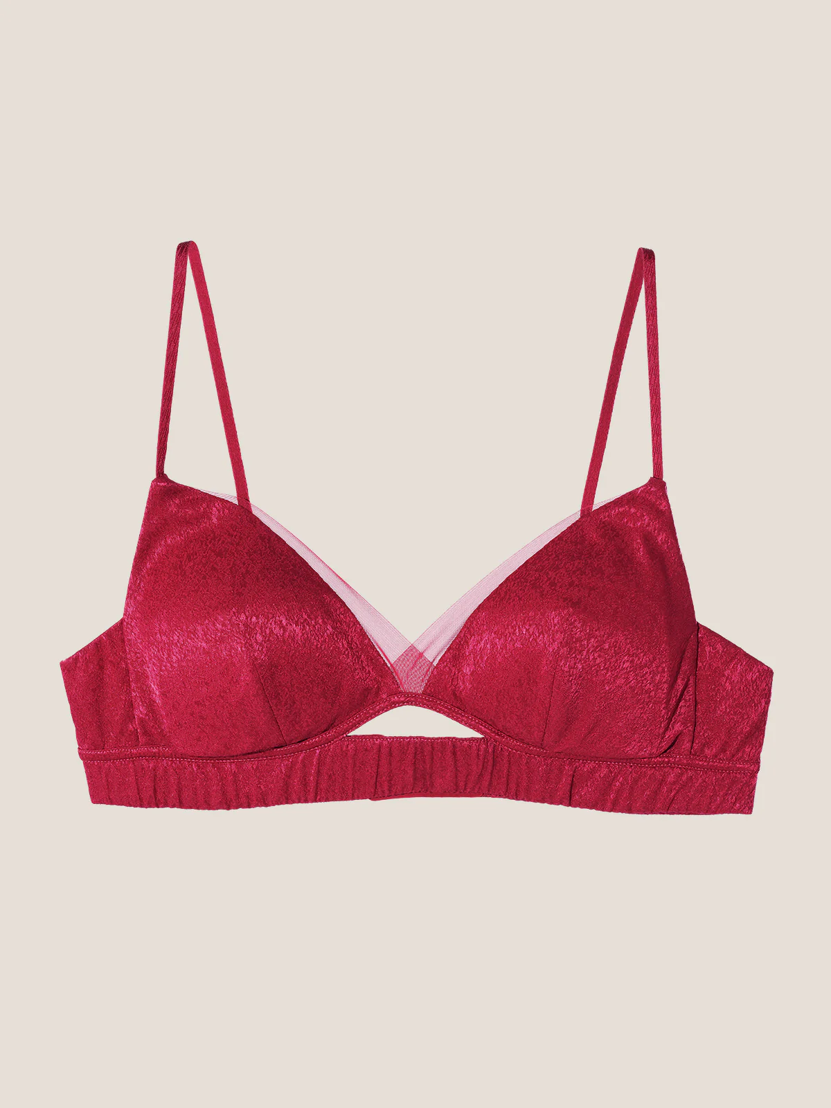 RED Limited Edition Silk Triangle Bra